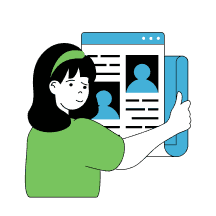Need a caregiver Person with clipboard