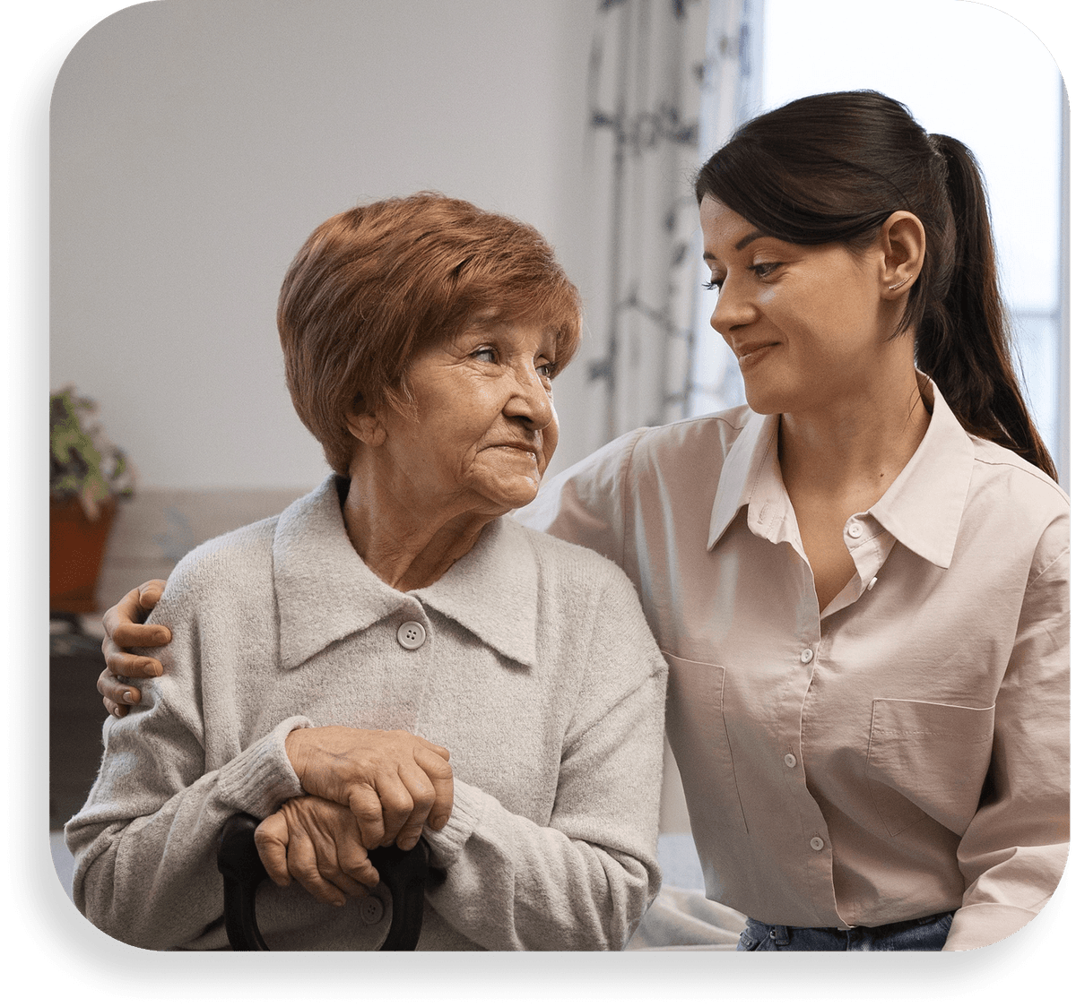 Caregiver with child